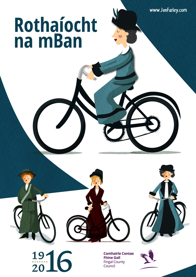 1916-Rising-Poster-Women-On-Bicycles-Jen-Farley