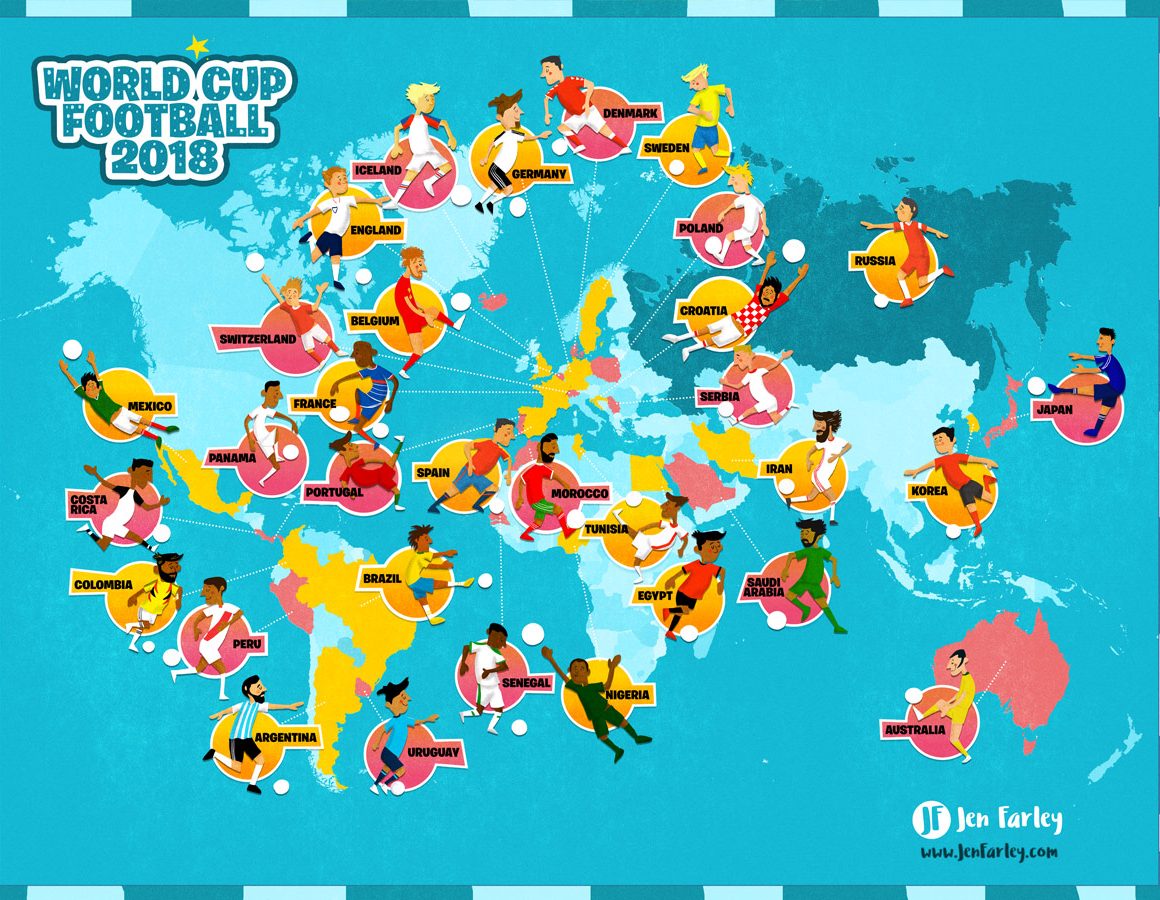 WORLD CUP MAP JENNIFER FARLEY
