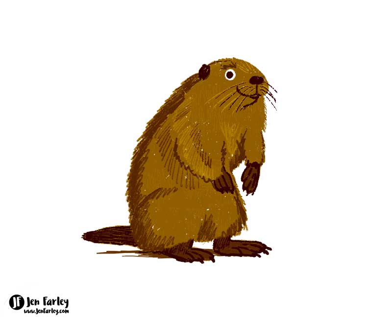 Beaver State Animals USA illustrated by Jennifer Farley