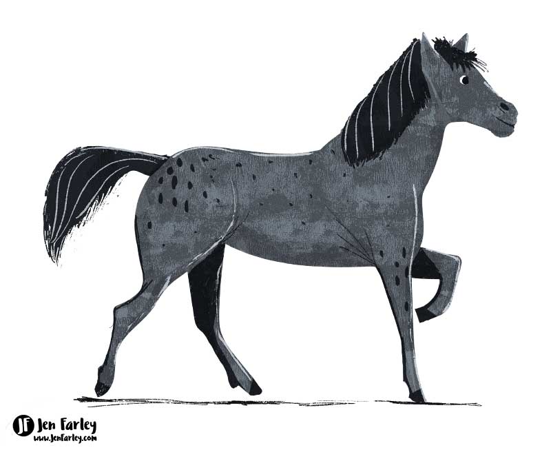 Nokoto Horse State Animals USA illustrated by Jennifer Farley