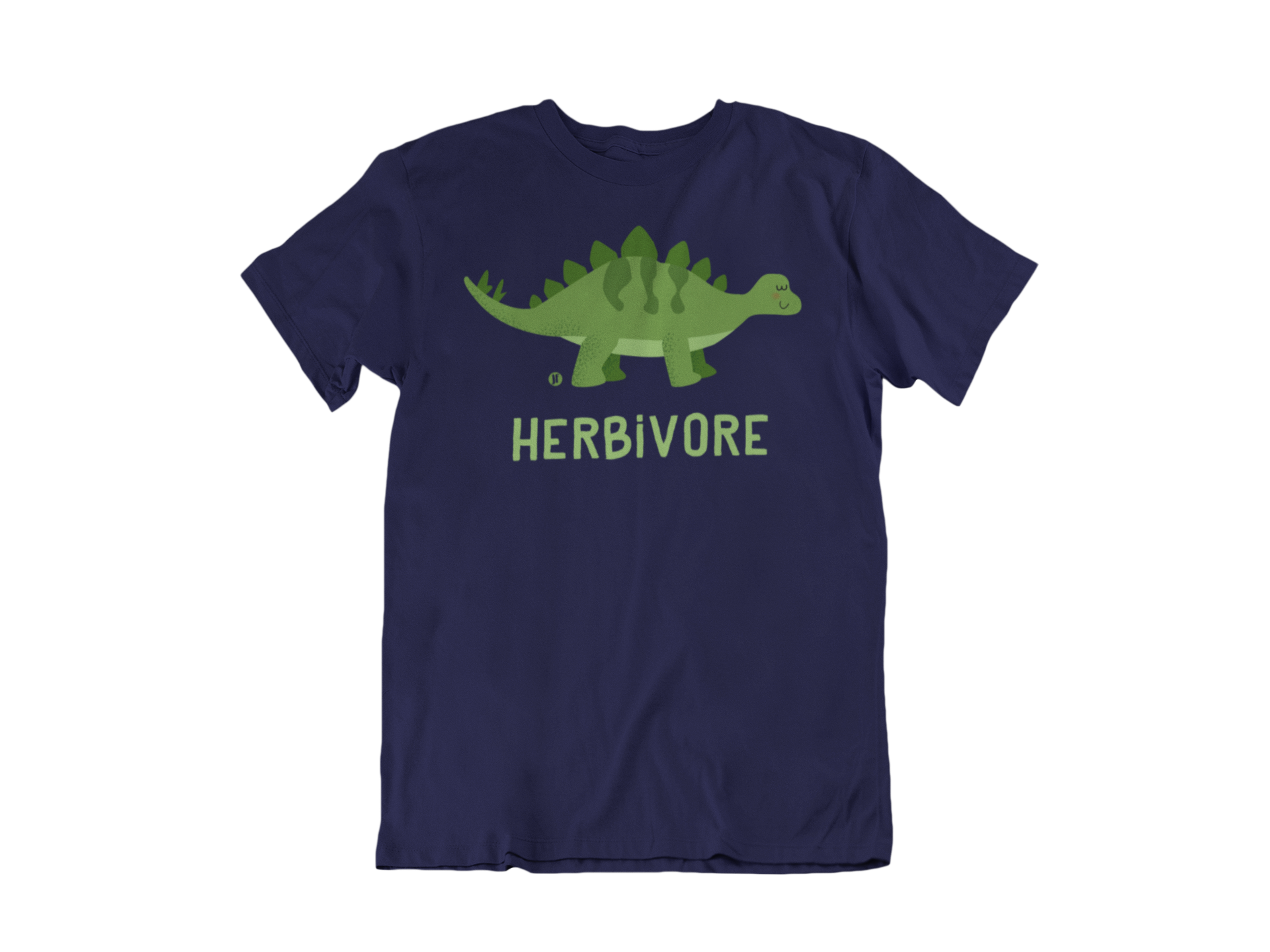 Cute Dinosaur Plant Eater - Vegetarian Vegan T-Shirt | Jennifer Farley