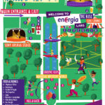 Groove Festival Map 2018 illustrated by Jennifer Farley