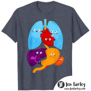 Anatomy Tshirt Asphalt Jennifer Farley