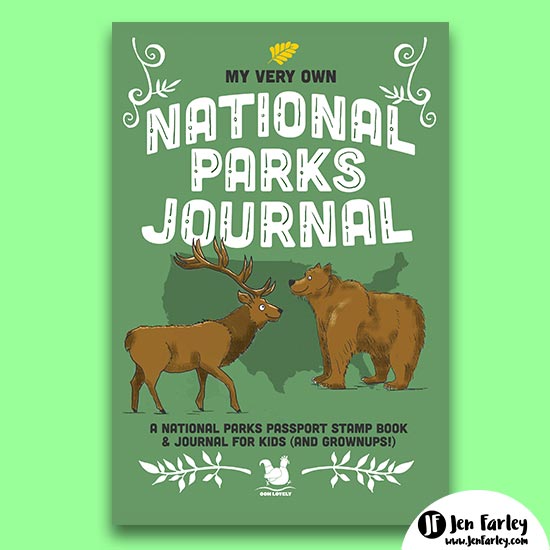 National Parks Journal Cover Illustrated By Jennifer Farley