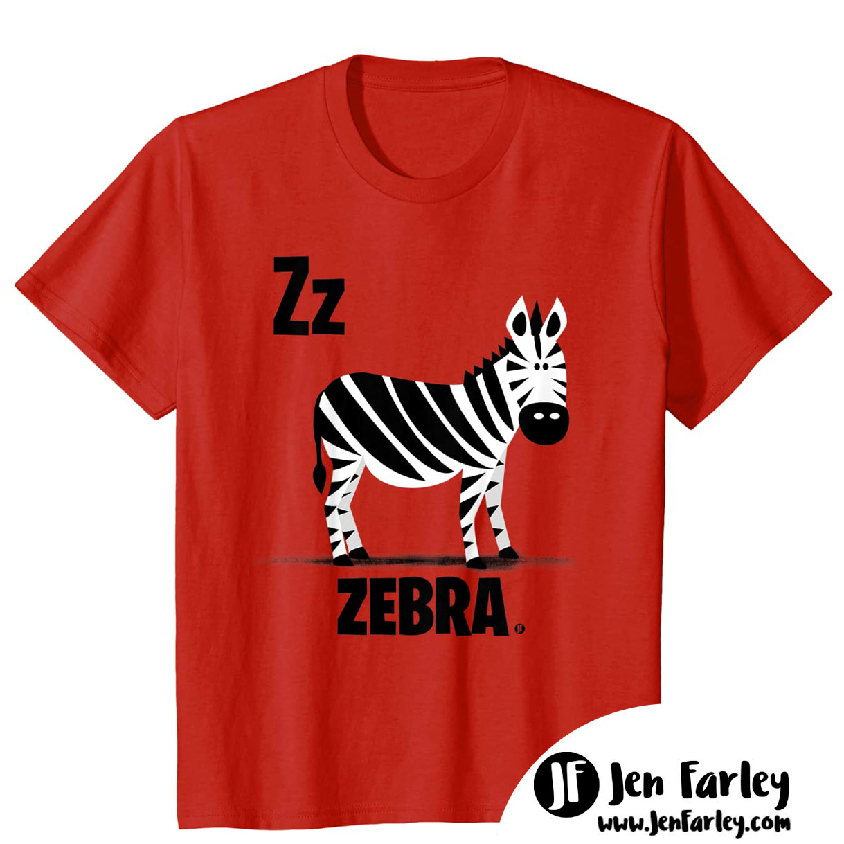 Zebra Red Tshirt