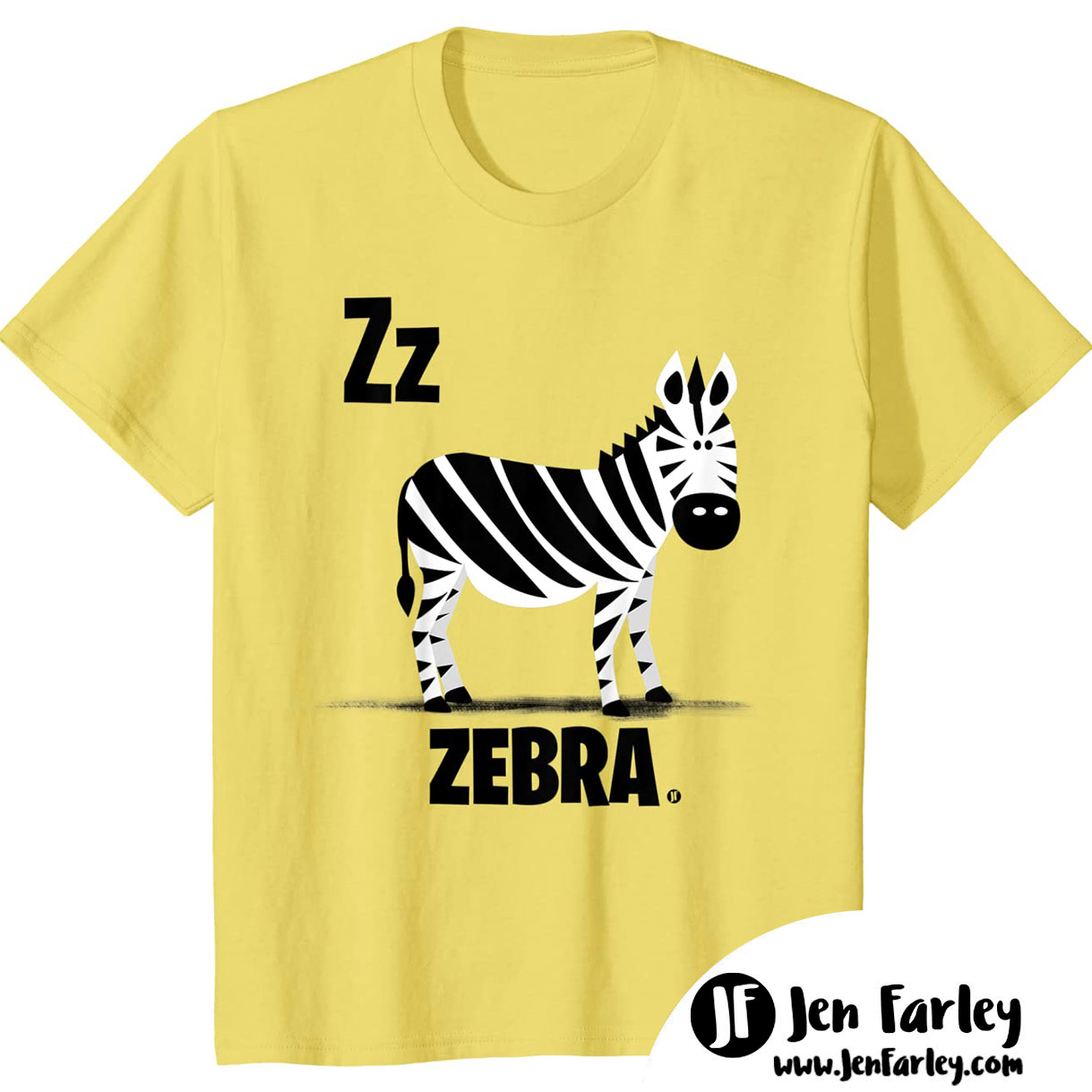Zebra Yellow Tshirt
