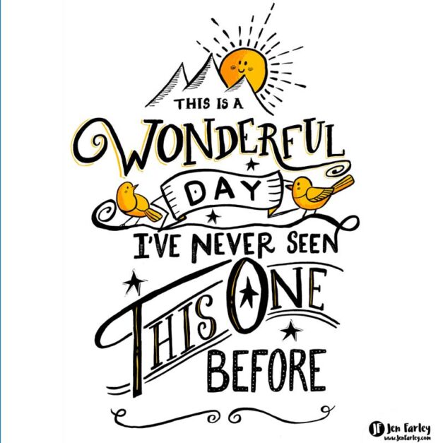 It’s A Wonderful Day - Maya Angelou Hand Lettering | Jennifer Farley ...