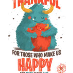 Let Us Be Grateful Gratitude Illustration Colour Jennifer Farley