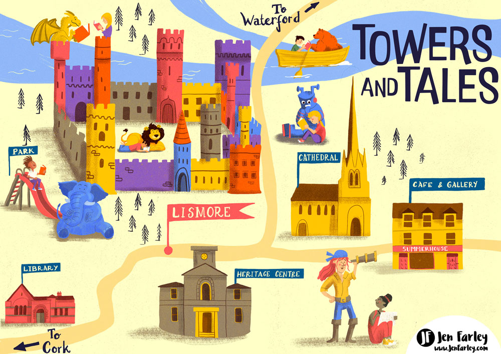Towers And Tales Lismore Map Jennifer Farley