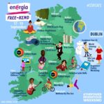 Energia Map of Ireland illustrated by Jennifer Farley
