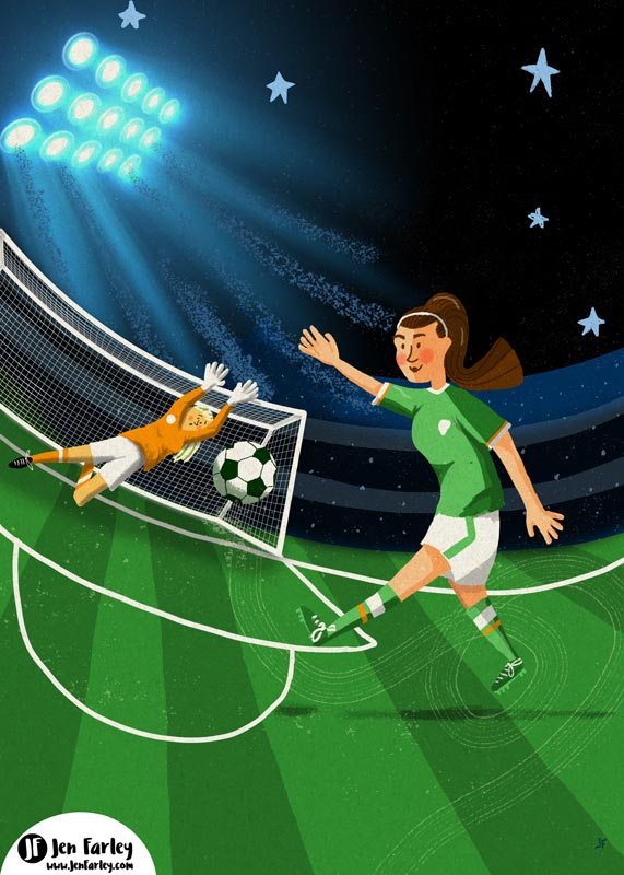 Girls Play Too Katie McCabe Soccer illustrated by Jennifer Farley