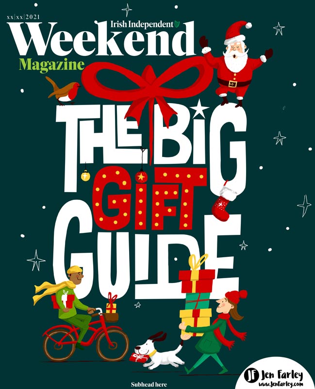Big Gift Guide Cover Independent Magazine Jennifer Farley