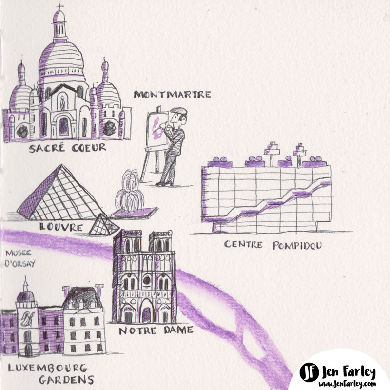 Paris Map Jennifer Farley 3 low res