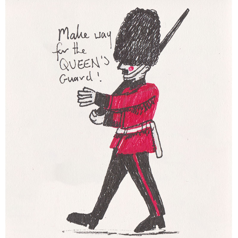 Queens Guard Illustration Jennifer Farley