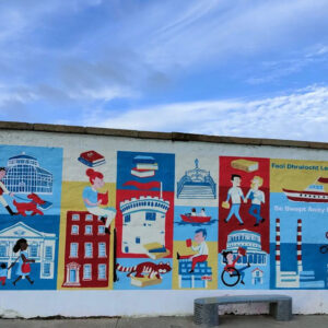 Dublin Book Festival Mural Jennifer Farley Lighthouse Finished web