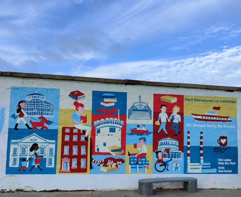 Dublin Book Festival Mural Jennifer Farley Lighthouse Finished web