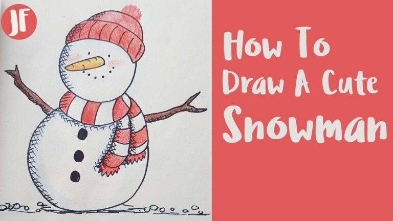 How To Draw A Snowman - Jennifer Farley Illustration