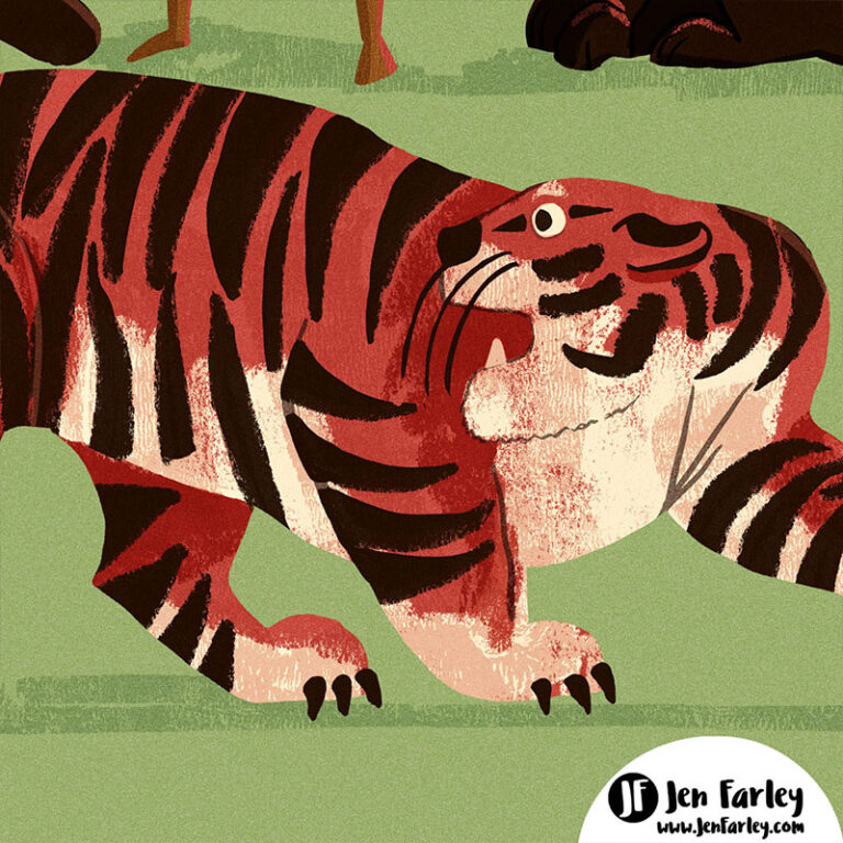 Shere Khan The Tiger Jungle Book Illustrated by Jennifer Farley
