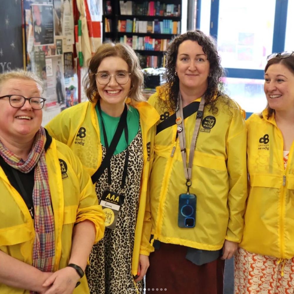 Whole Wild World Bus Tour - CBI Girls In Kennys Bookshop