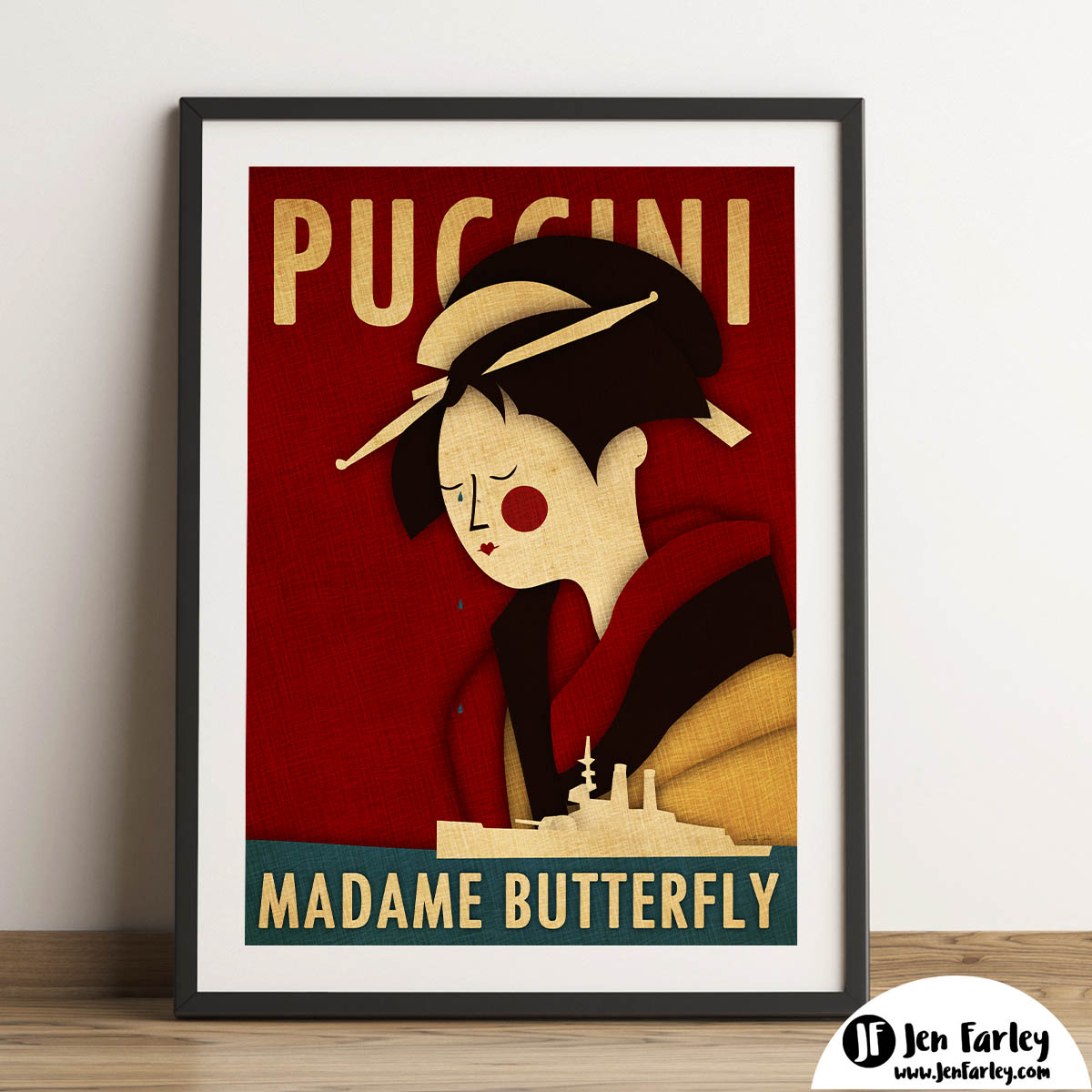 Madame Butterfly Art Print | Jennifer Farley Picture Books ...