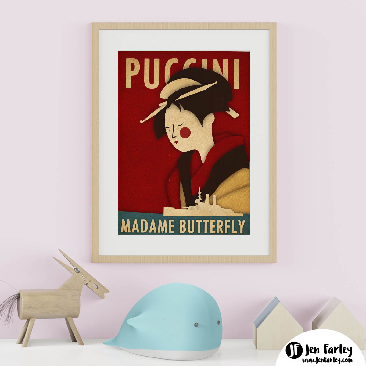 Madame Butterfly Wall Art Kids Wall Decor