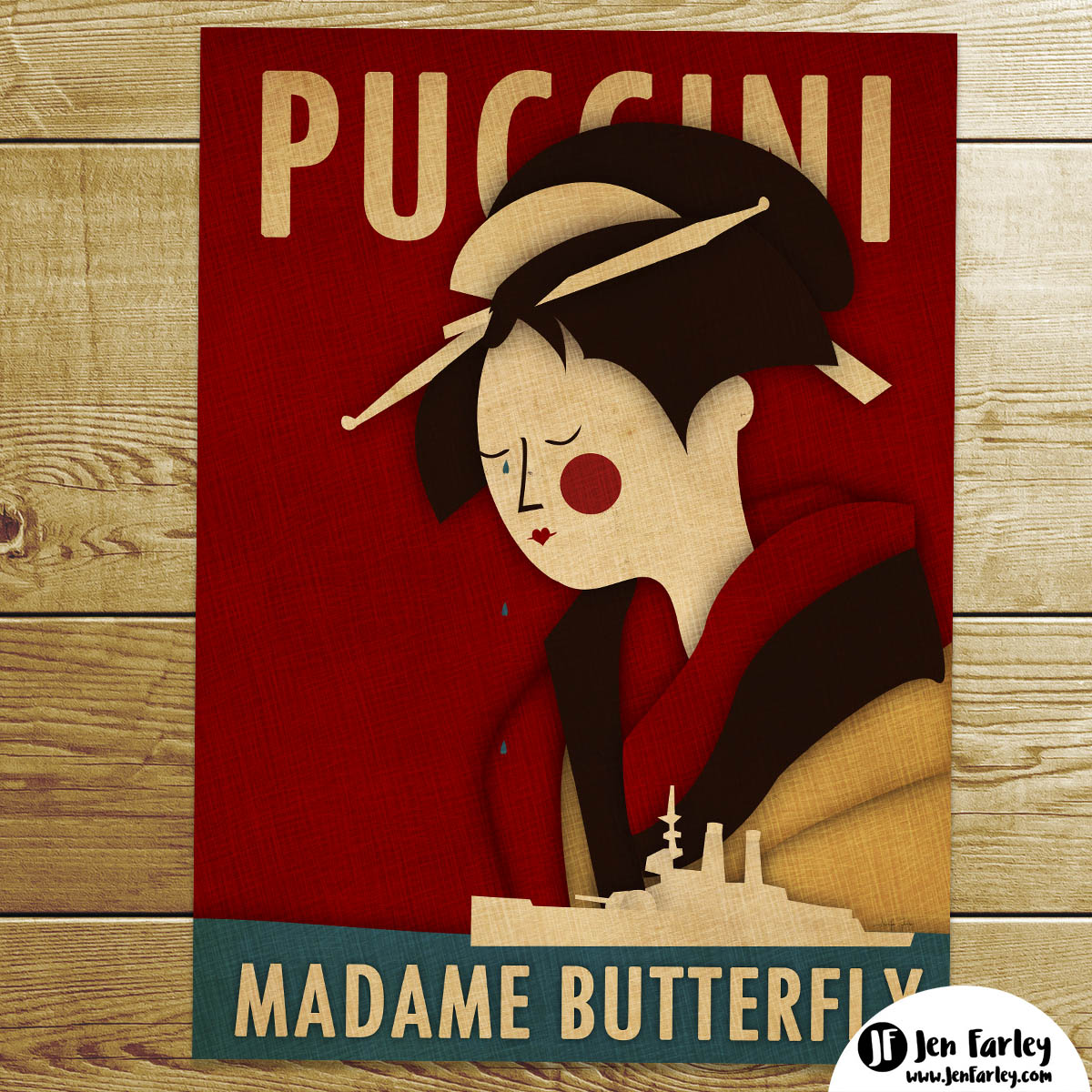 Madame Butterfly Wall Art Print