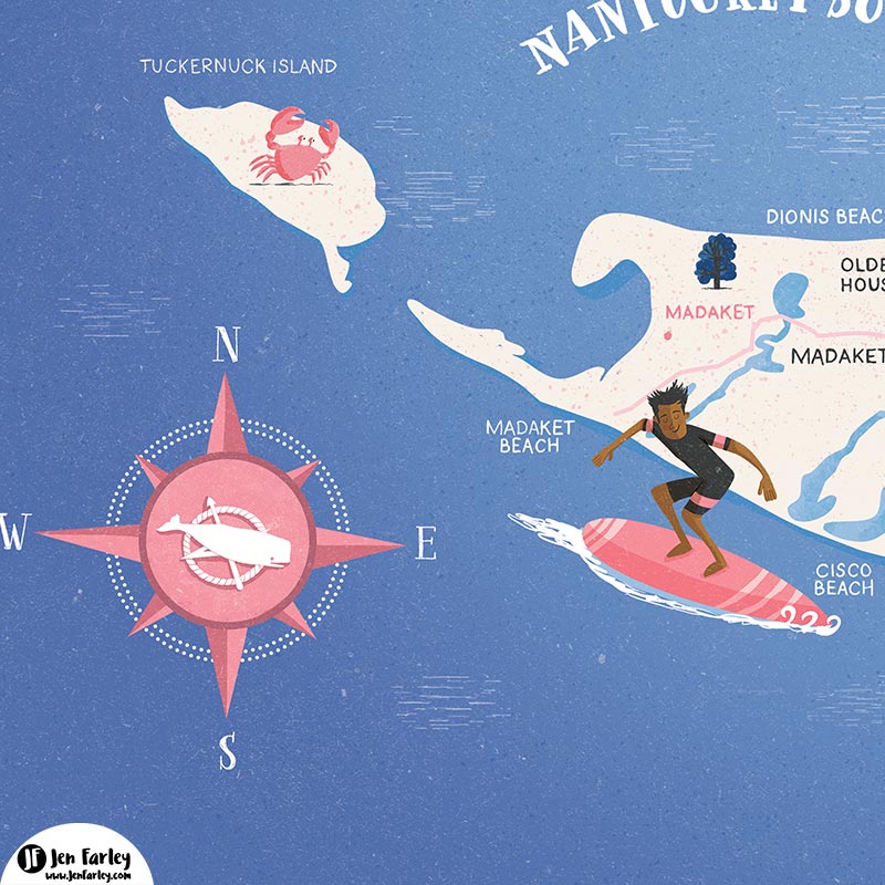 Tuckernuck Island Nantucket Illustrated by jennifer farley