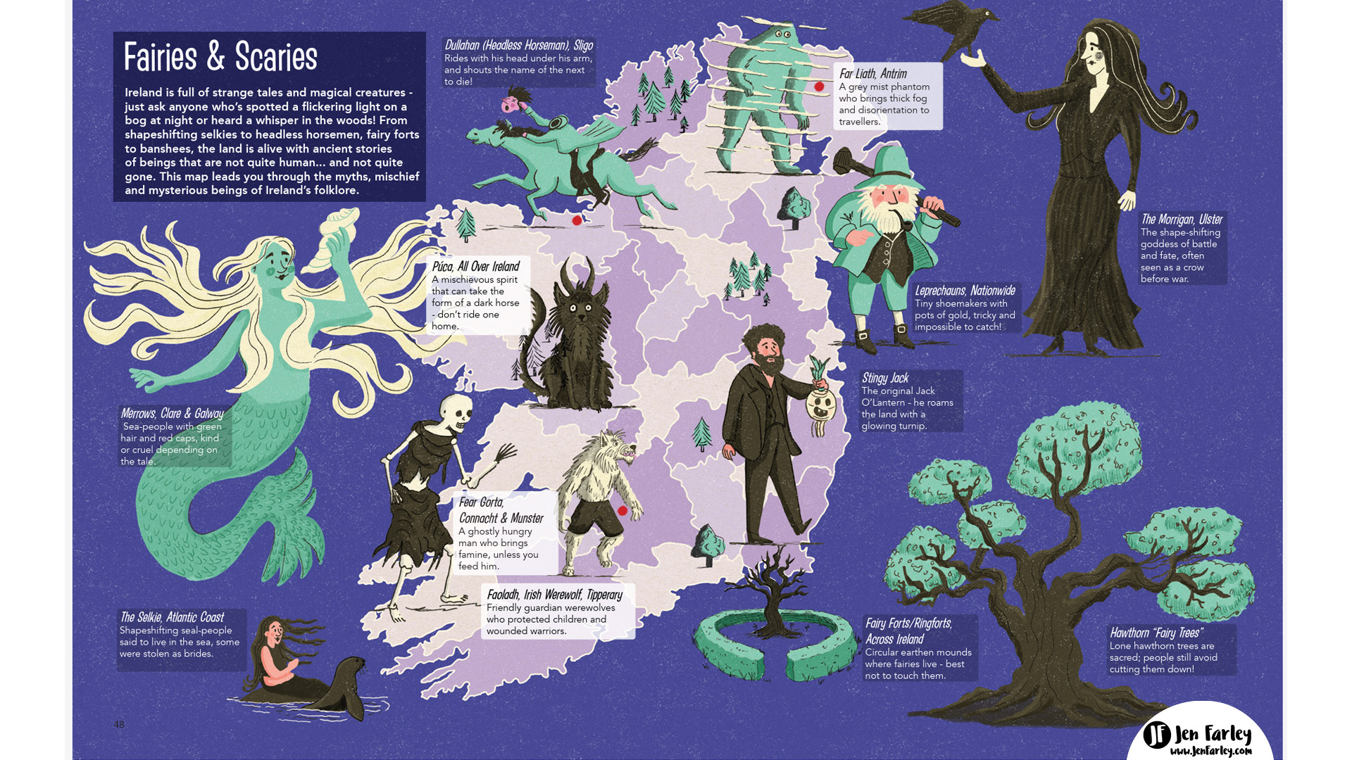 Fairies and Scaries Atlas of Ireland Jennifer Farley