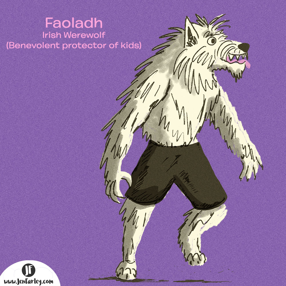 Faoladh Werewolf illustrated by Jennifer Farley